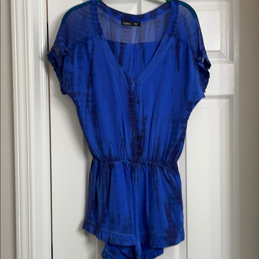 Gypsy Blue Tie Dye Romper